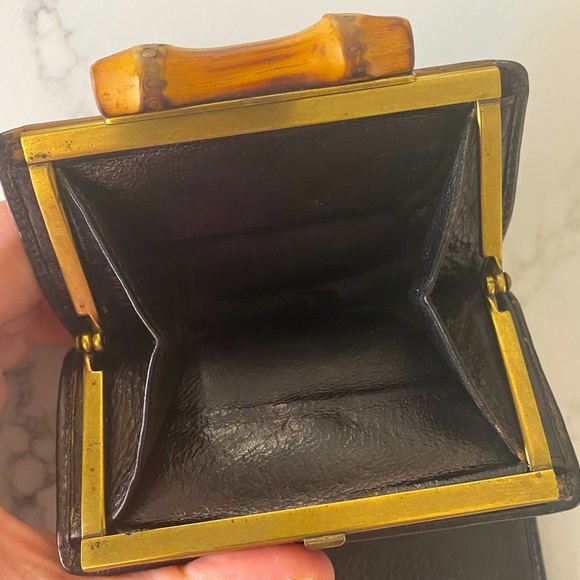 Vintage GUCCI bamboo wallet - Picture 3 of 9
